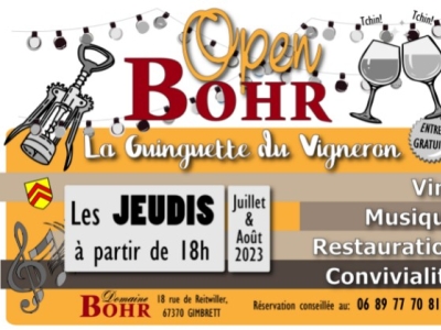 Open Bohr : la Guiguette du Vigneron